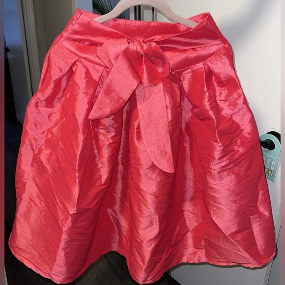 Cemi Ceri Pink Mid-Rise Flared Skirt - Picture 1 of 4